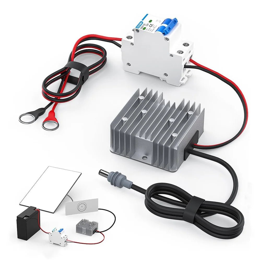 12V/24V to 57V Power Adapter with Switch for Starlink Gen 3 – Ring Terminal - OrbiMars