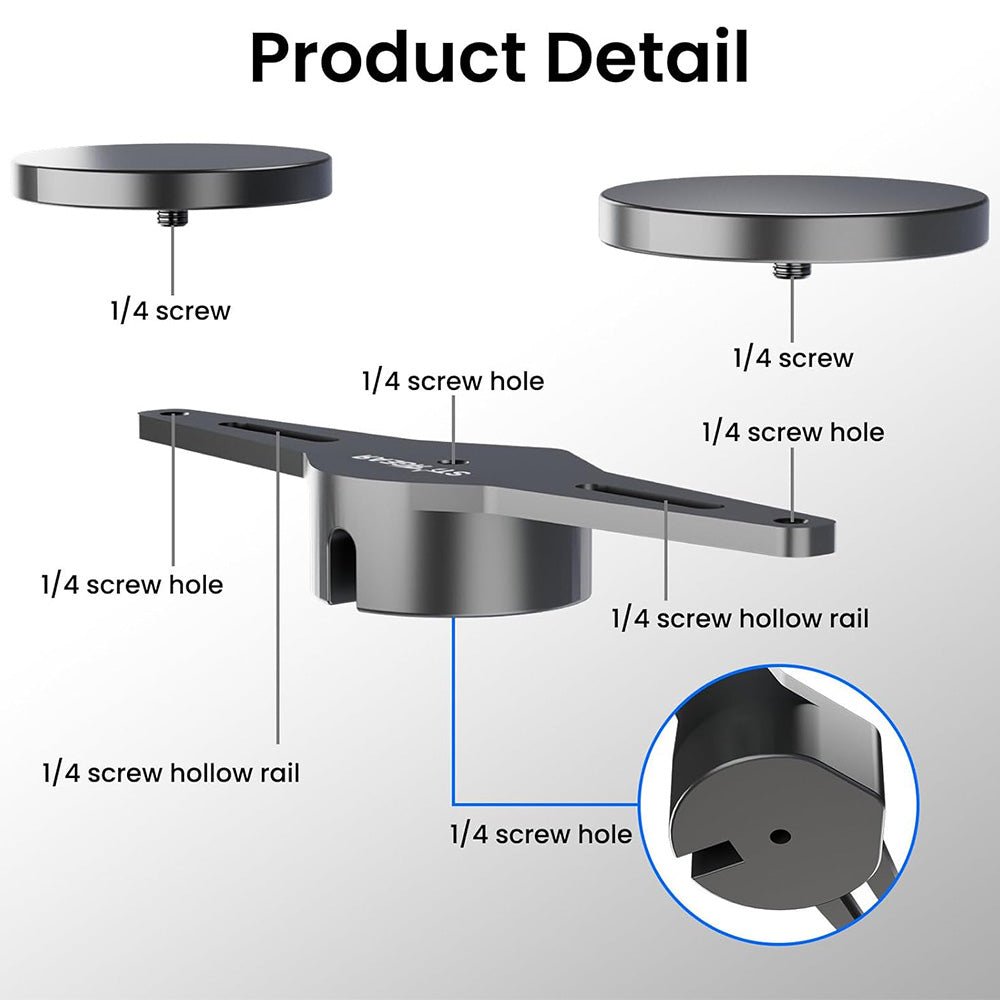 1/4'' Threaded Heavy - Duty Magnetic Bases for Starlink Mini - OrbiMars