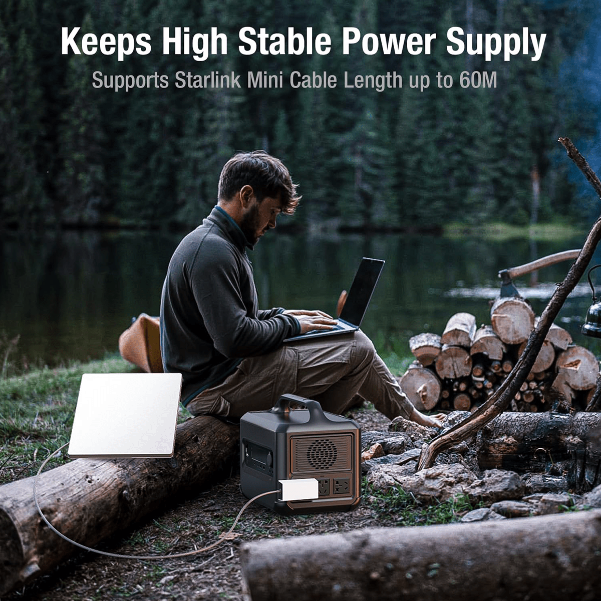 60W AC to DC Power Supply Adapter for Starlink Mini - OrbiMars