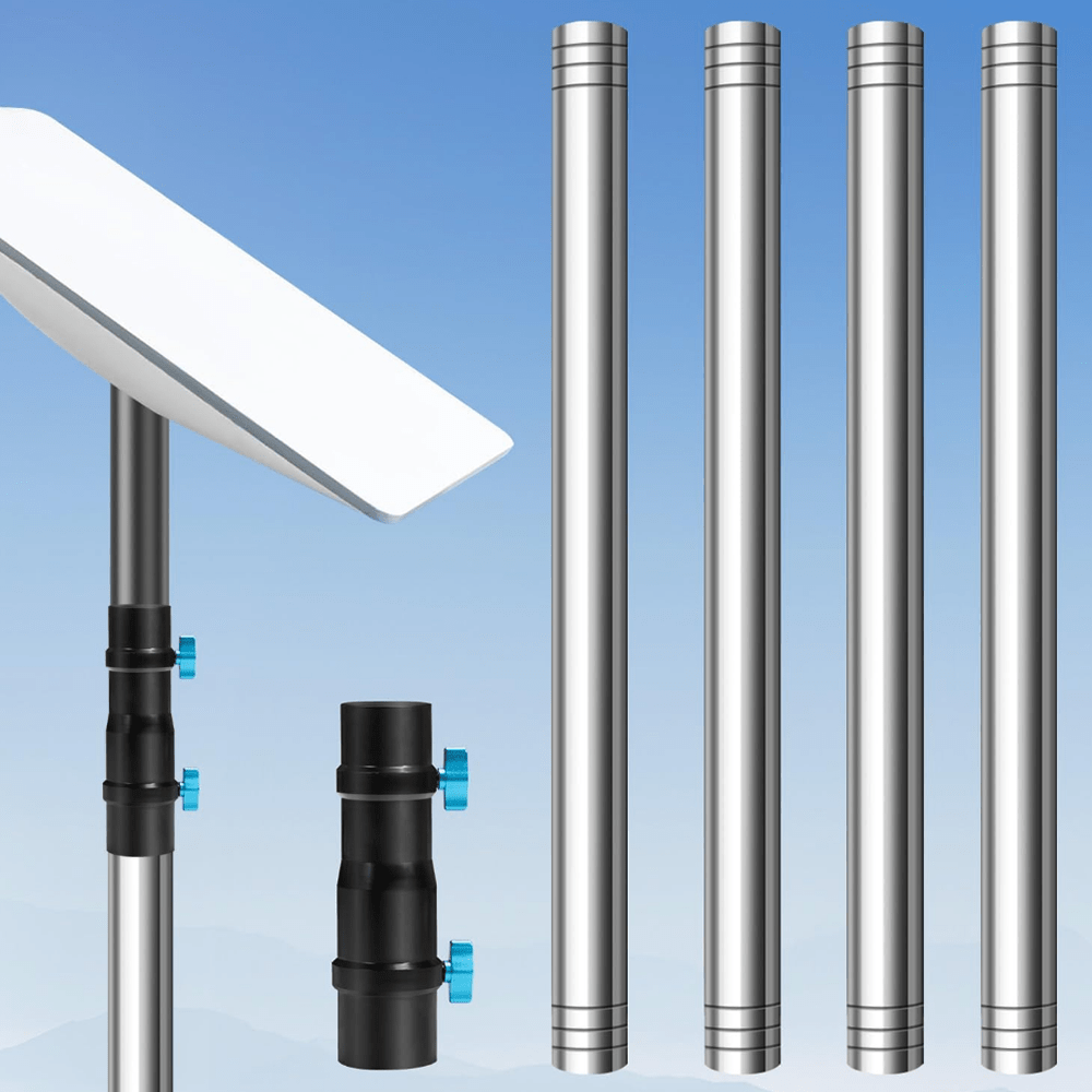 7FT Ground Pole RV Mount Kit with Adapter for Starlink Gen 2 Dish - OrbiMars