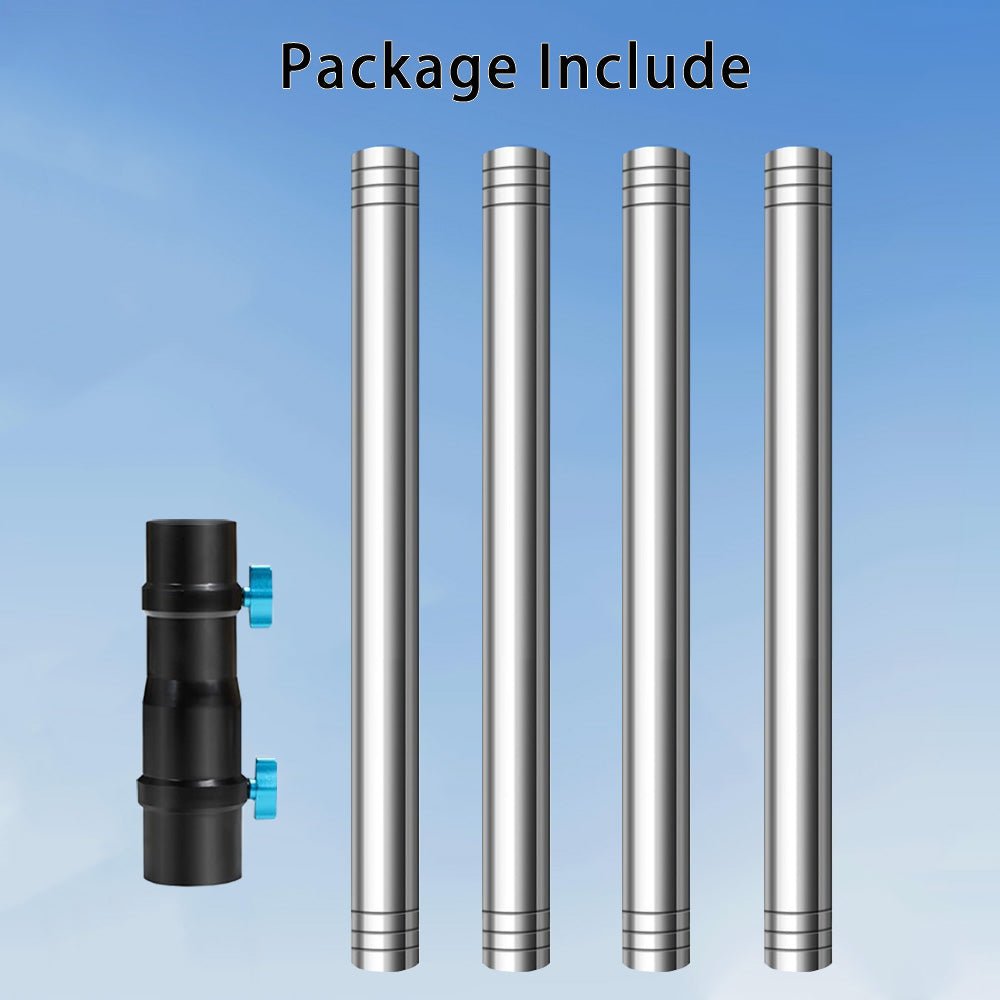 7FT Ground Pole RV Mount Kit with Adapter for Starlink Gen 2 Dish - OrbiMars