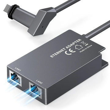 Dual-Port Ethernet Adapter for Starlink Gen 2 – Dual RJ45 Wired Connections - OrbiMars