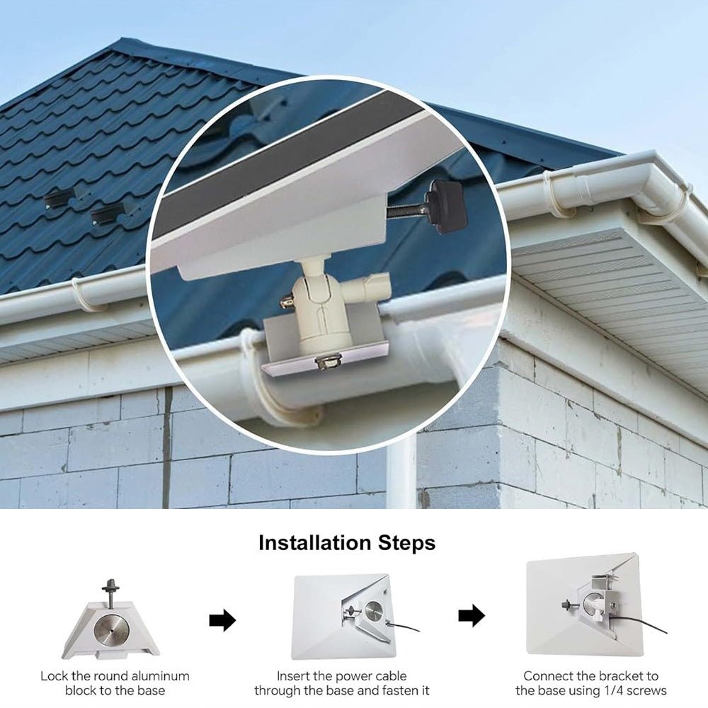 Adjustable Gutter Mount with Screw Adapter for Starlink Mini - OrbiMars