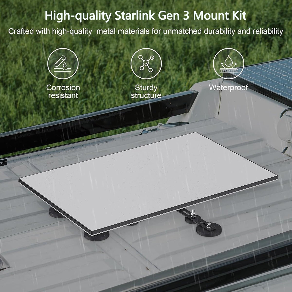 Adjustable Magnetic Roof Mounting Kit for Starlink Gen 3 - OrbiMars