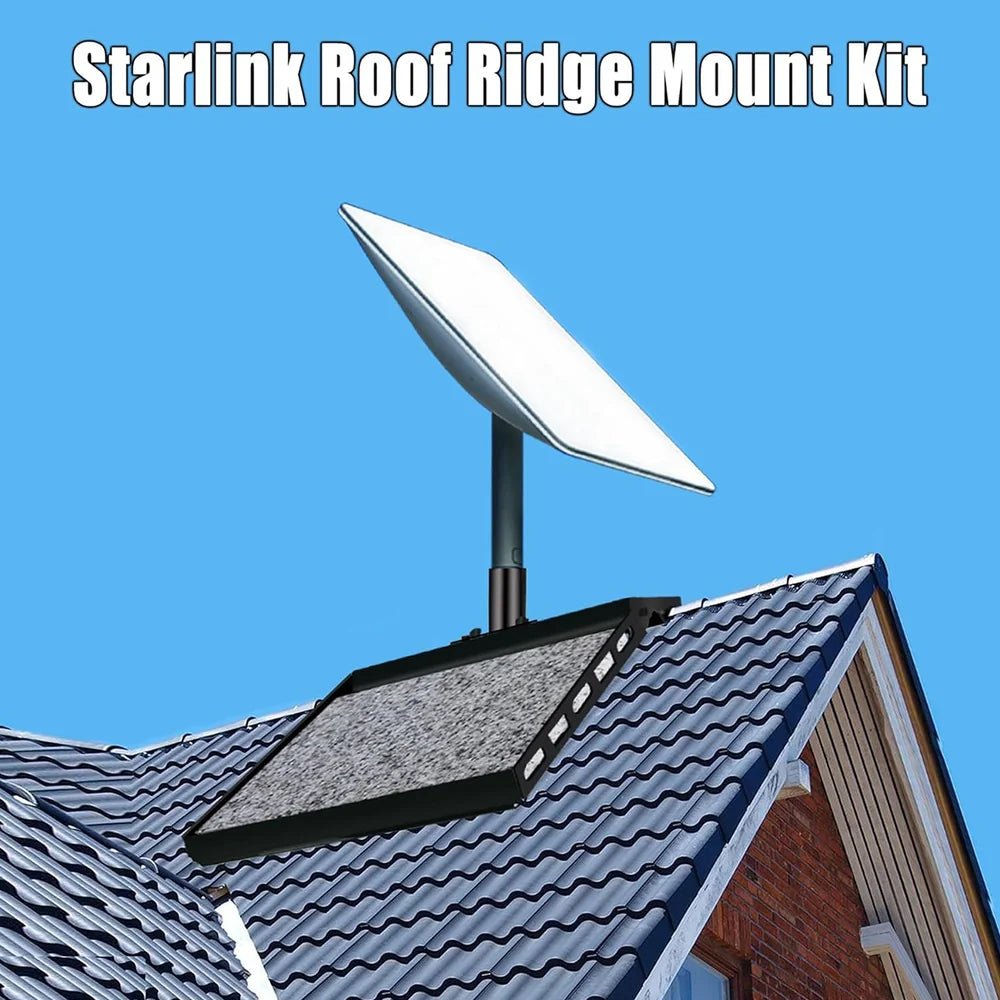 Adjustable Roof Ridge Mount for Starlink Gen 2 Satellite Dish - OrbiMars