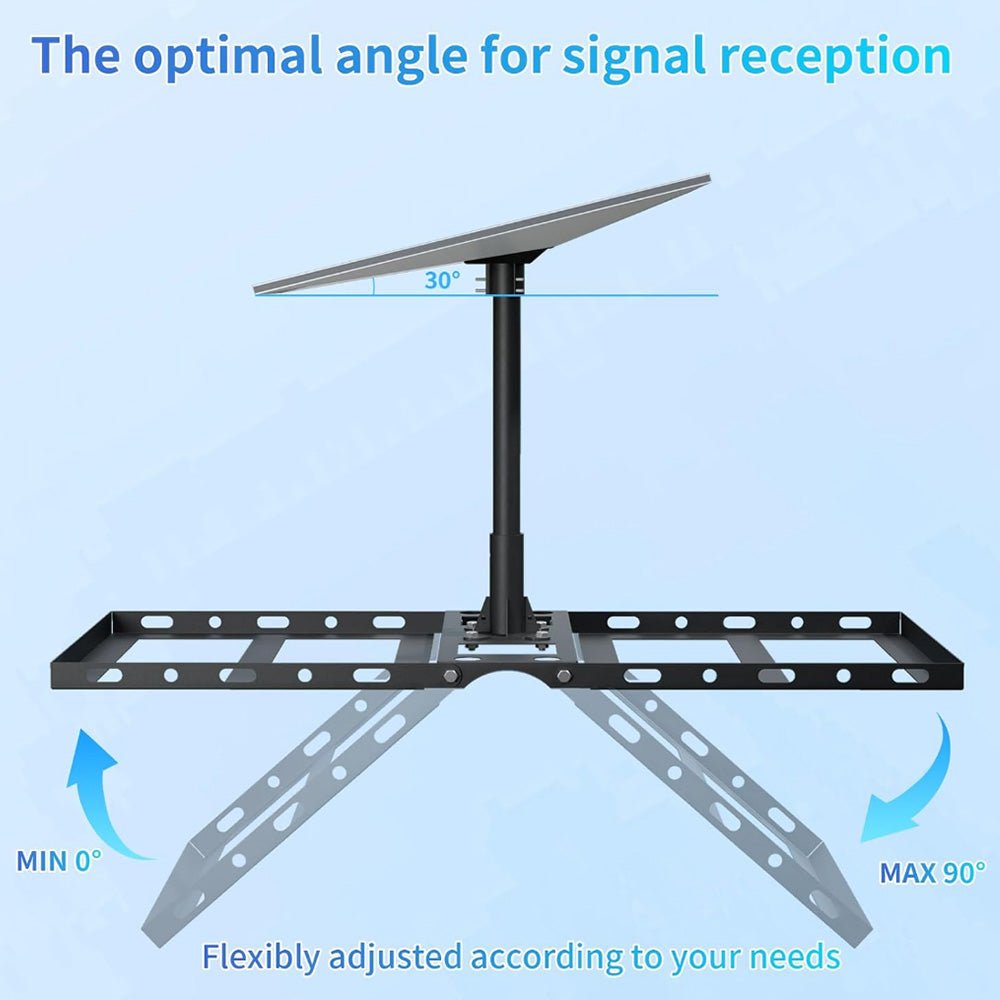 Adjustable Roof Ridge Mount Kit for Starlink Gen 3 Satellite Dish - OrbiMars