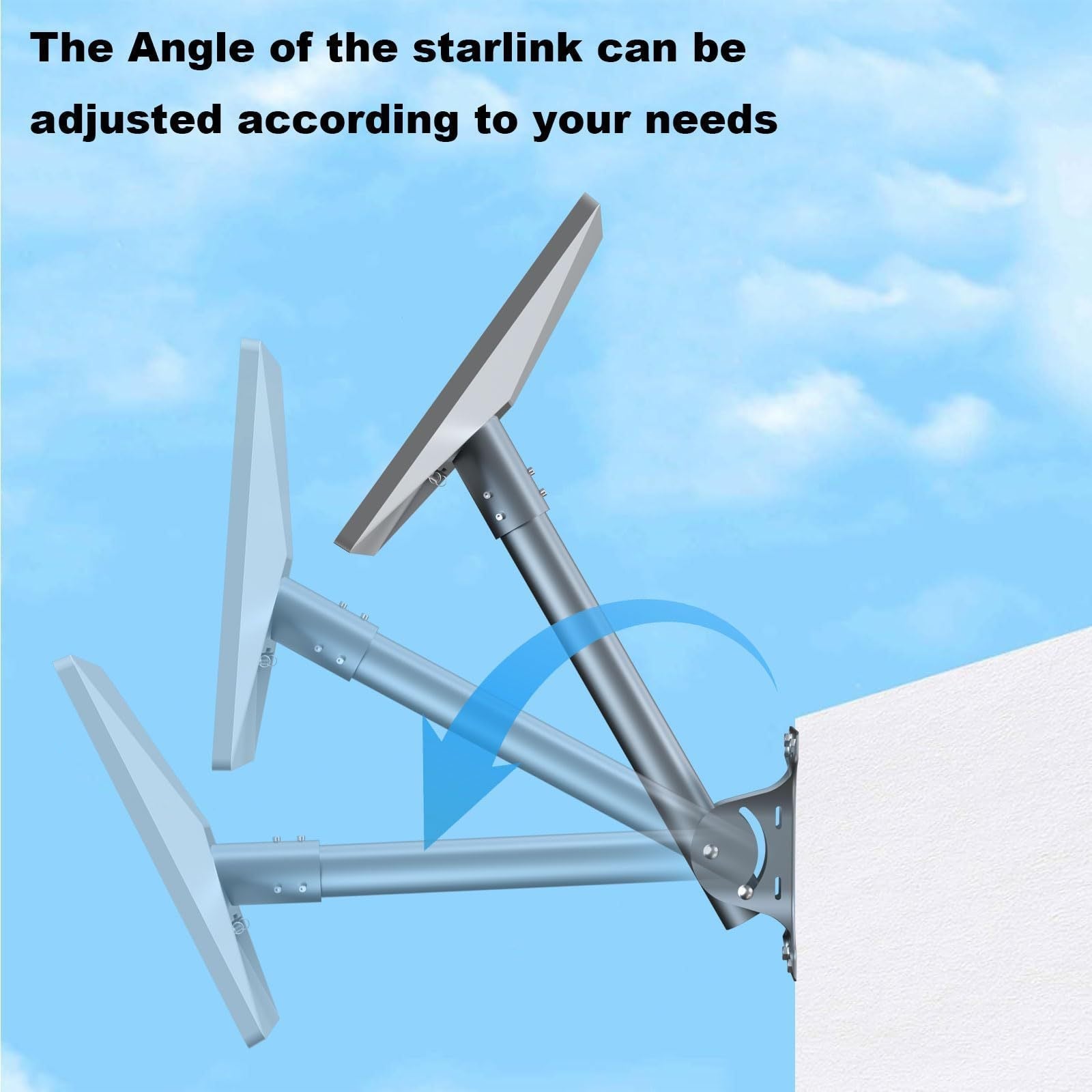 Adjustable Roof Wall Mount Kit V4 for Starlink Gen3 - OrbiMars