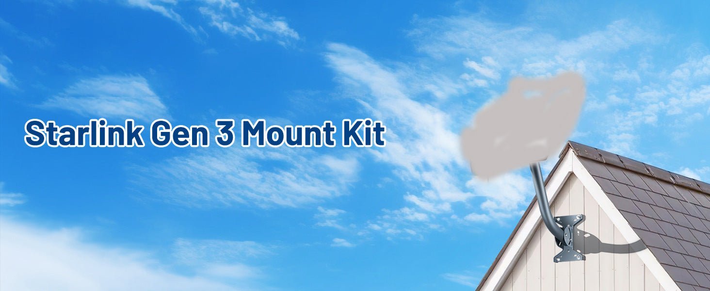 Adjustable Roof Wall Mount Kit V4 for Starlink Gen3 - OrbiMars