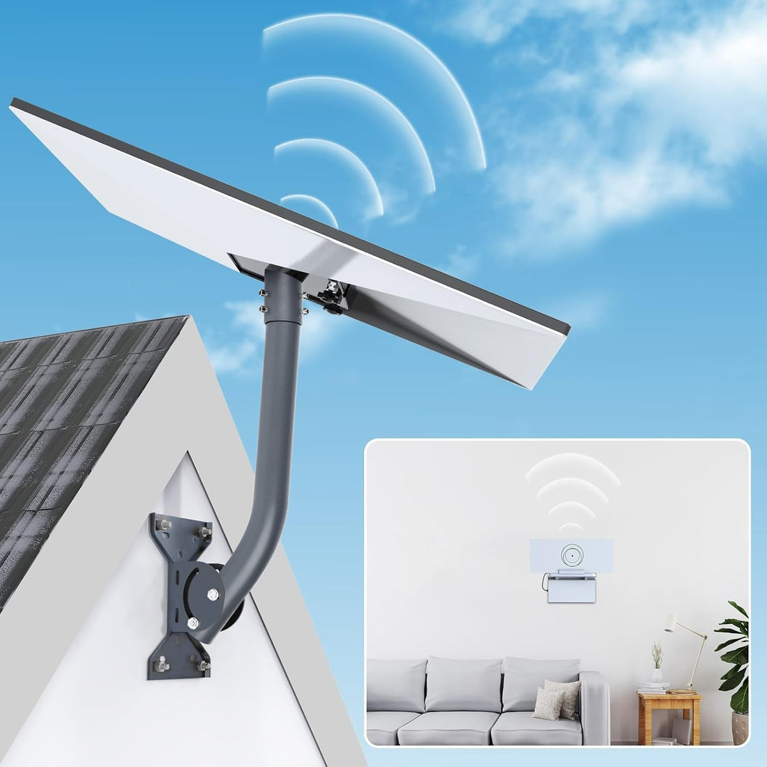 Adjustable Roof Wall Mount Kit V4 for Starlink Gen3 - OrbiMars