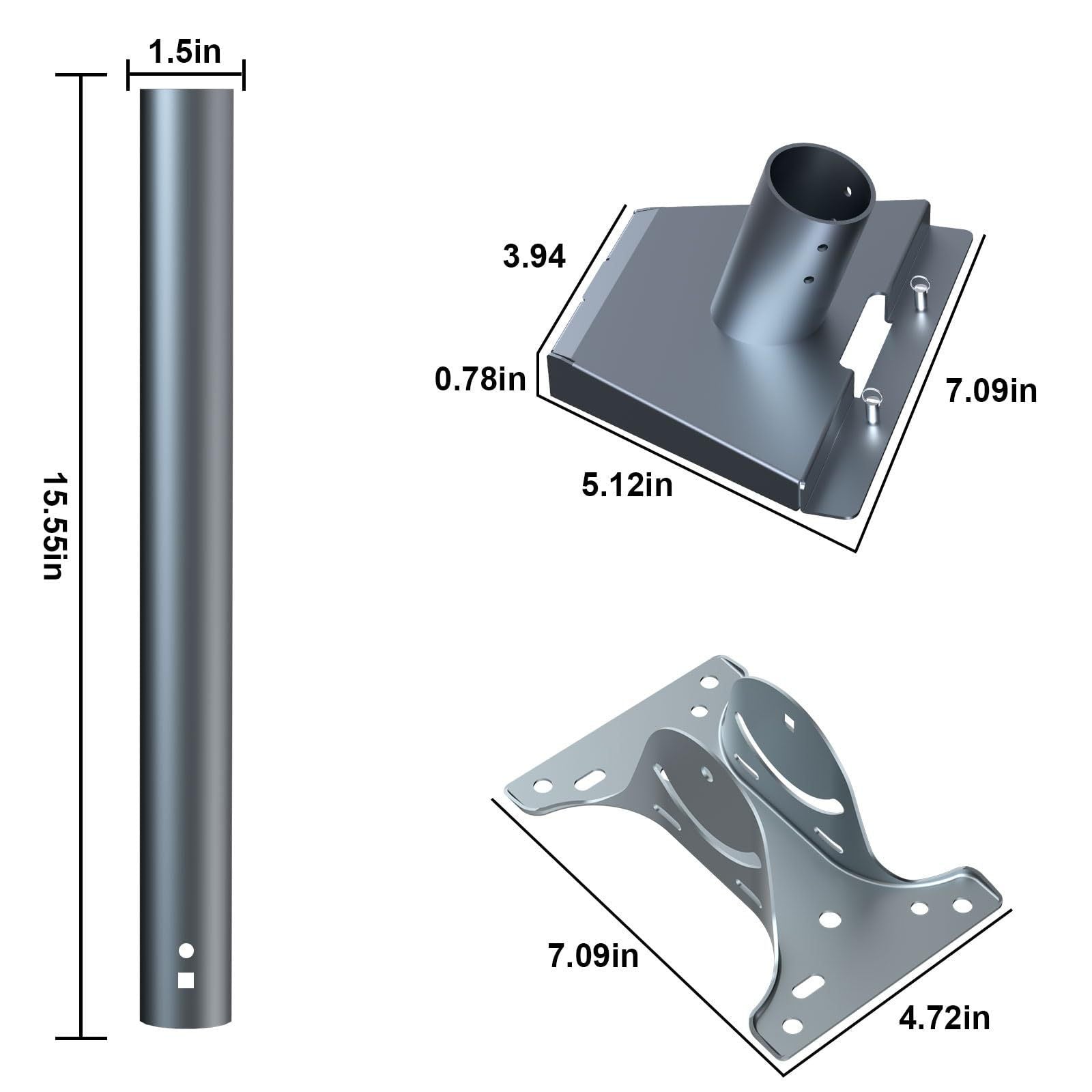 Adjustable Roof Wall Mount Kit V4 for Starlink Gen3 - OrbiMars