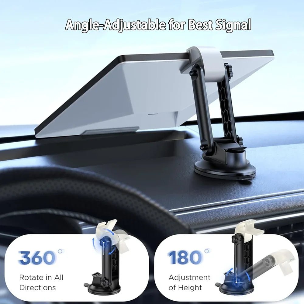 Adjustable Starlink Mini Suction Cup Mount for Dashboard & Windshield - OrbiMars