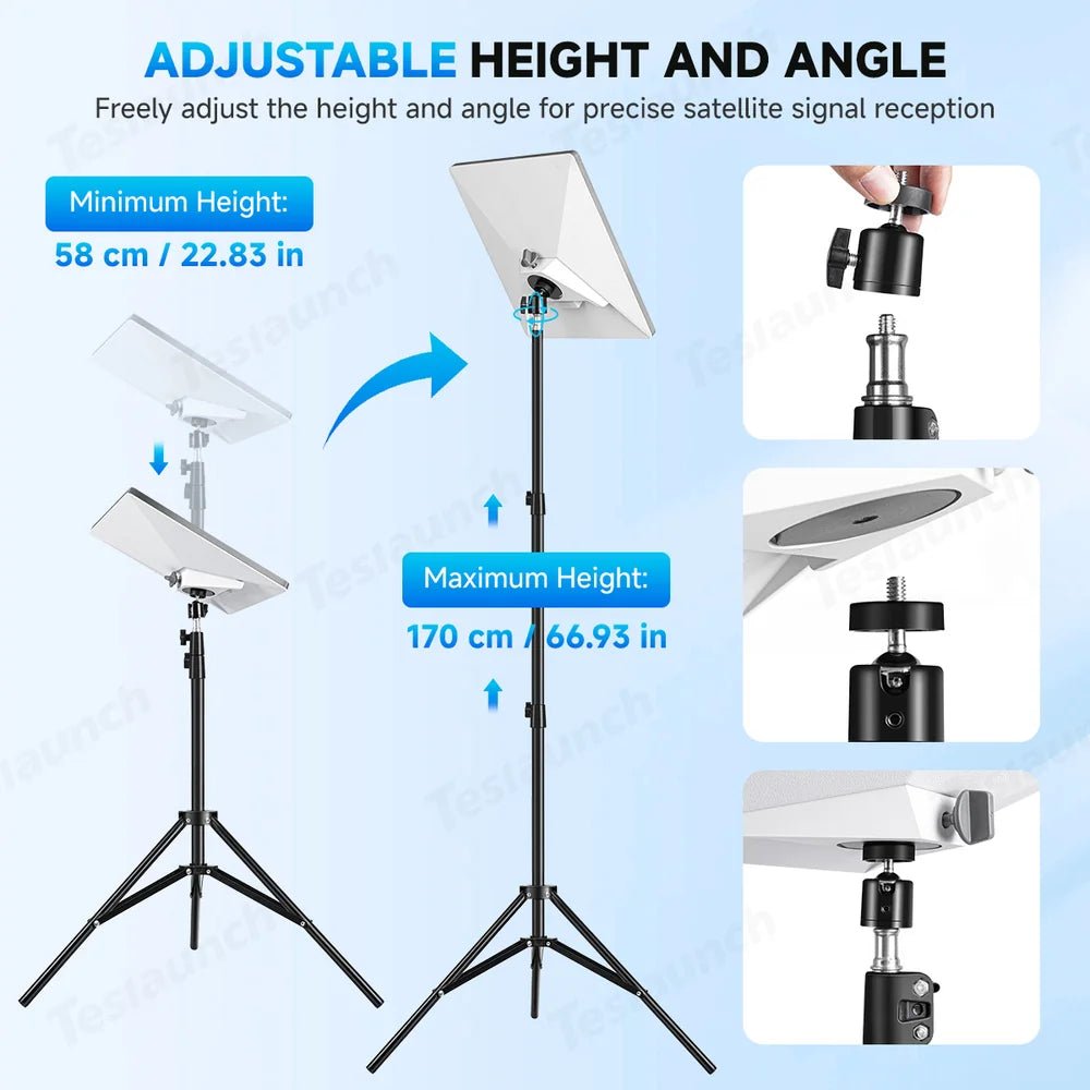 Adjustable Starlink Mini Tripod with 1/4 - 20 Thread Mount - OrbiMars