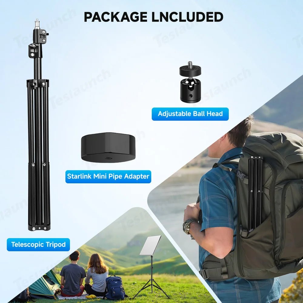Adjustable Starlink Mini Tripod with 1/4 - 20 Thread Mount - OrbiMars