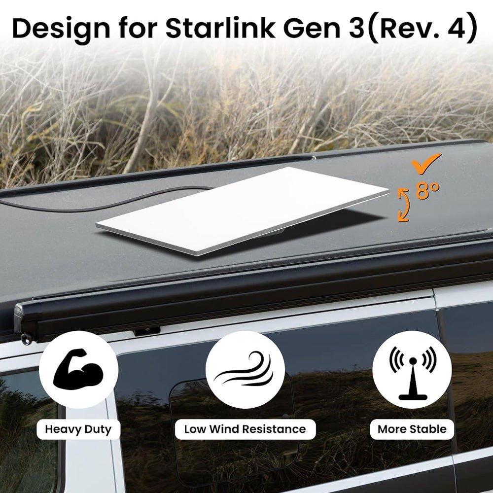 Anti - Theft Roof Mount for Starlink Gen 3 Dish - OrbiMars