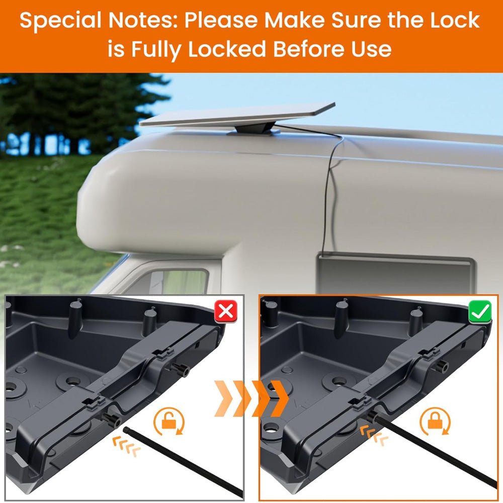 Anti - Theft Roof Mount for Starlink Gen 3 Dish - OrbiMars