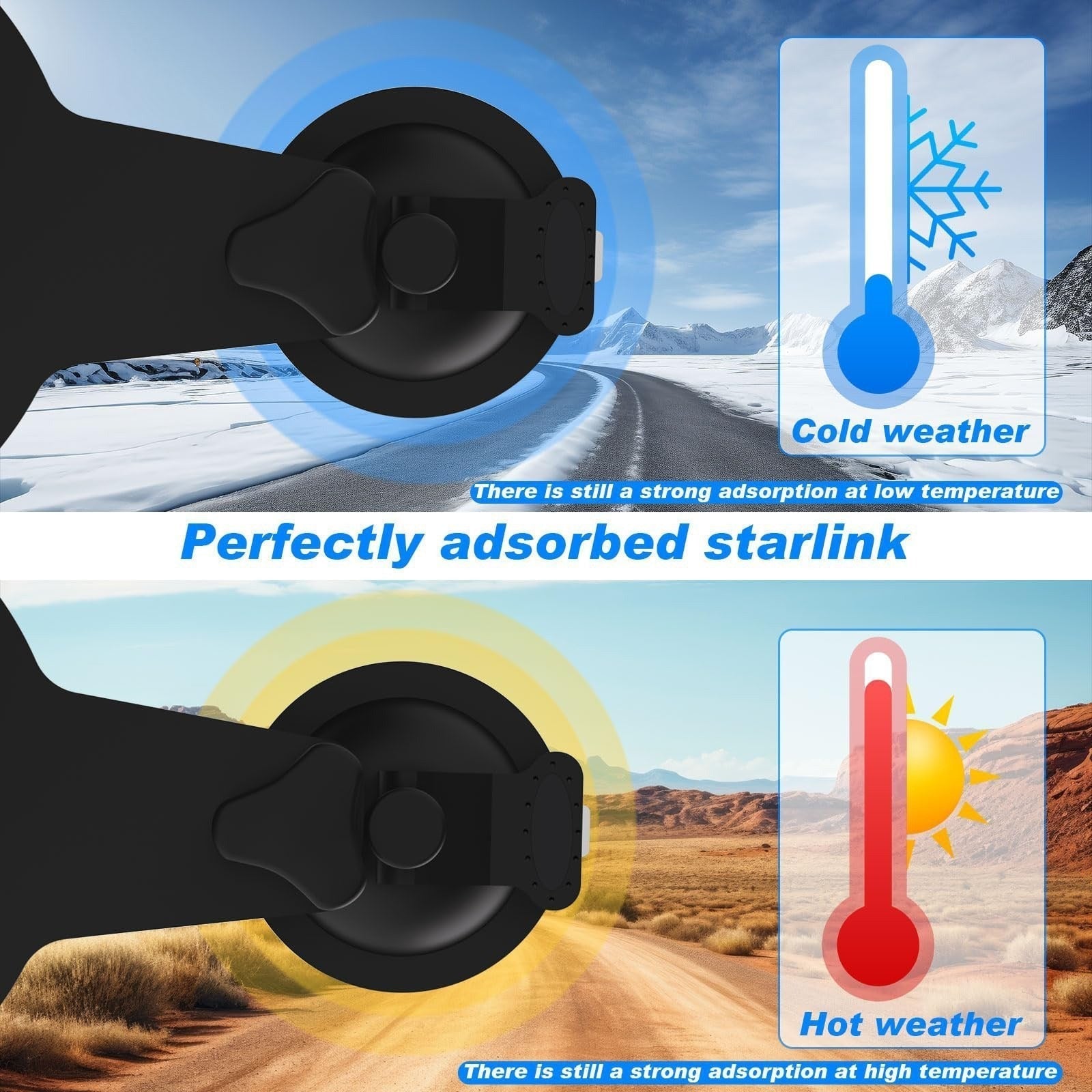Car Roof Suction Cup Mount for Starlink Mini - OrbiMars