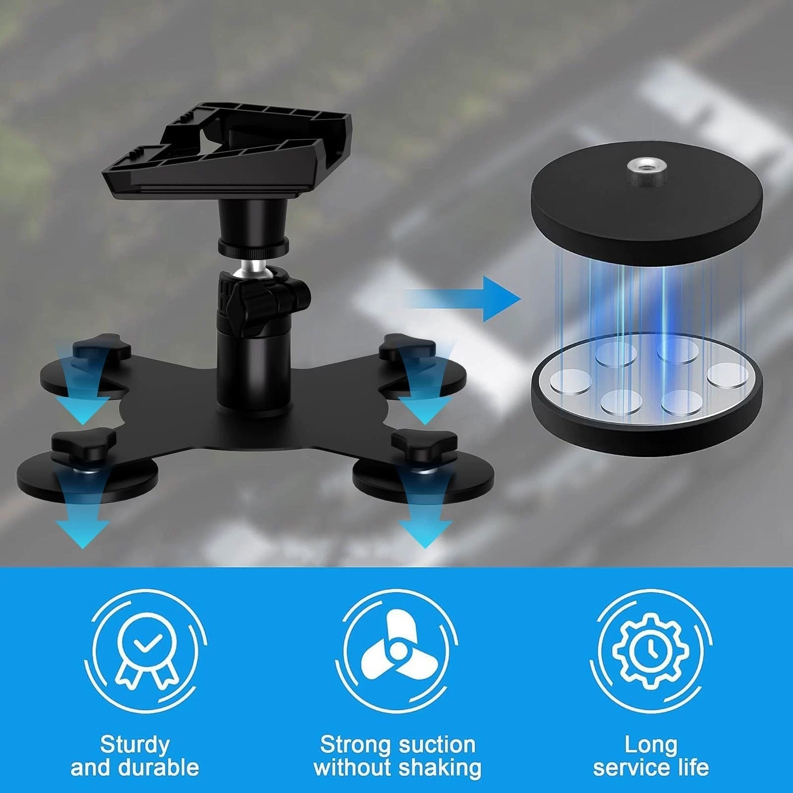 Car Roof Suction Cup Mount for Starlink Mini - OrbiMars