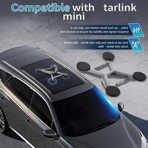 Magnetic Starlink Mini Car Roof Mount | Quick Release for RV & Van - OrbiMars