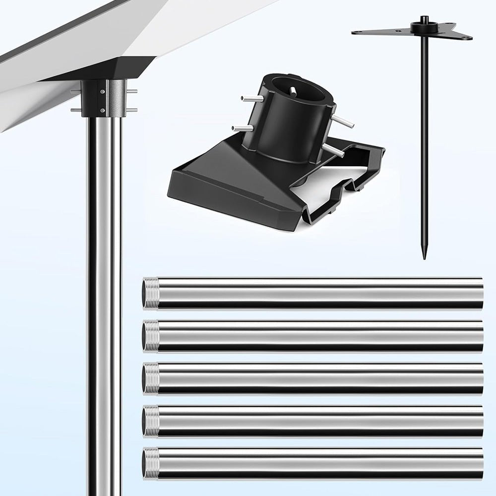 No - Dig Ground Anchor Pole Mount Kit for Starlink Gen 3 Dish - OrbiMars