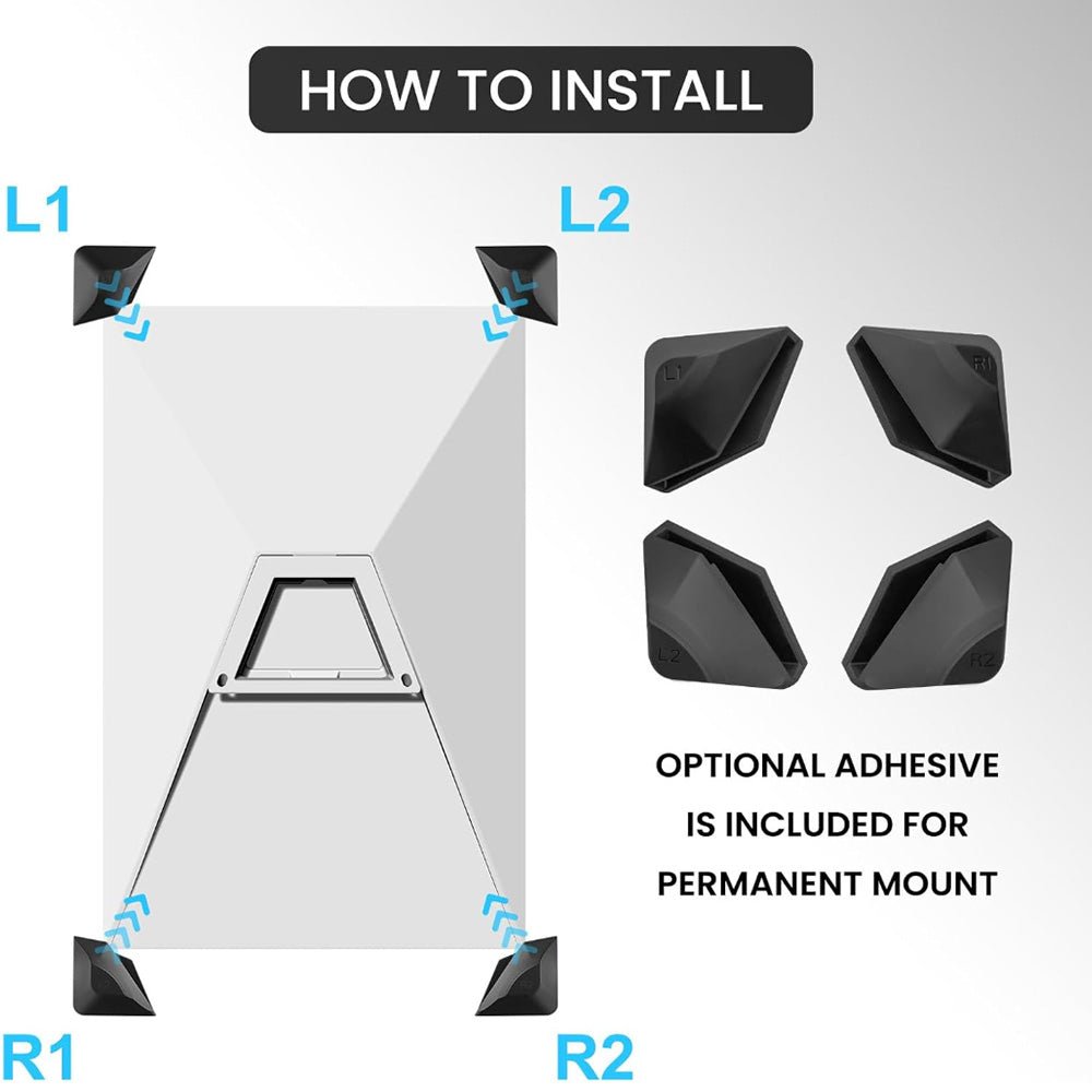 Protective Stand Pads Flat Mount for Starlink Gen 3 Dish (4 Pack) - OrbiMars