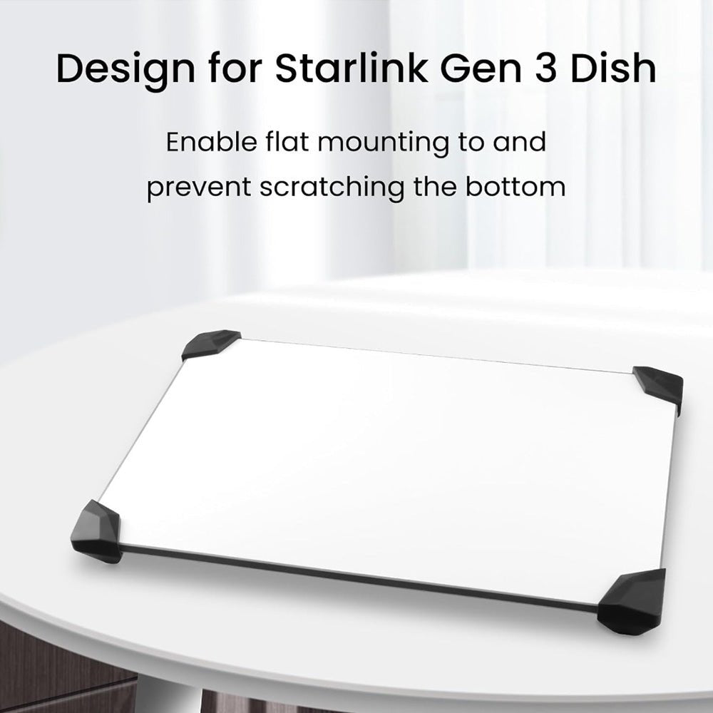 Protective Stand Pads Flat Mount for Starlink Gen 3 Dish (4 Pack) - OrbiMars