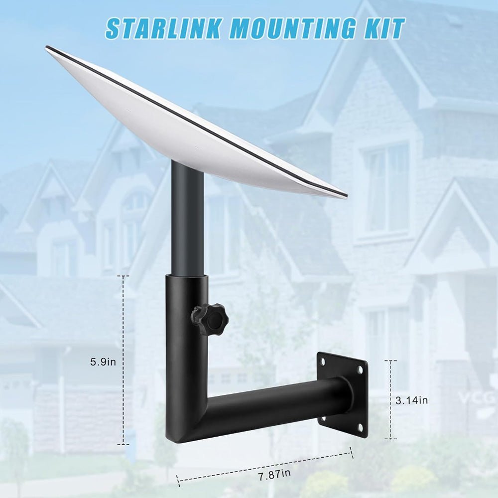 Right Angle Wall Mount Kit for Starlink Gen 2 - OrbiMars
