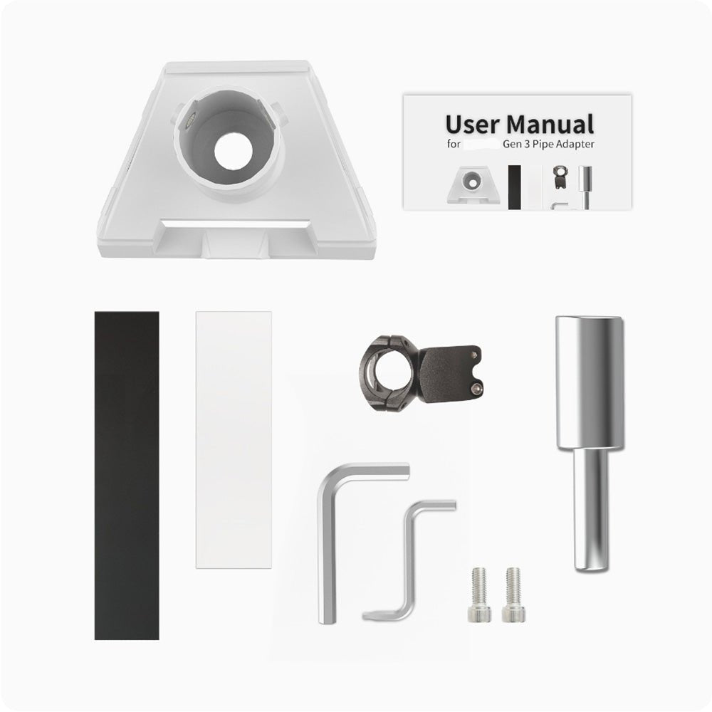 Round Tube Roof Rack Mount Kit for Starlink Gen 3 - Fits All Cars - OrbiMars