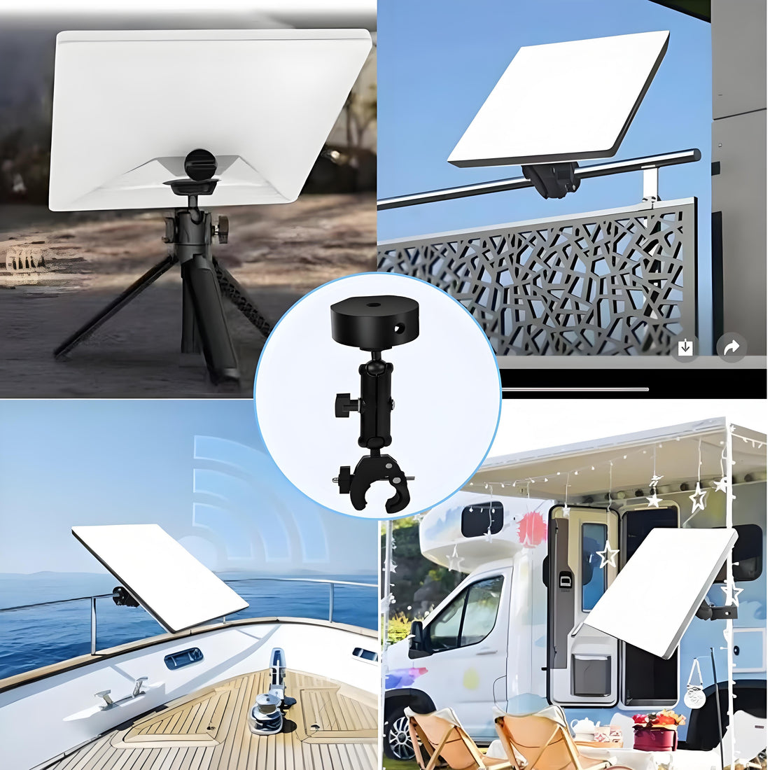 RV Heavy - Duty Clamp Mount for Starlink Mini - OrbiMars