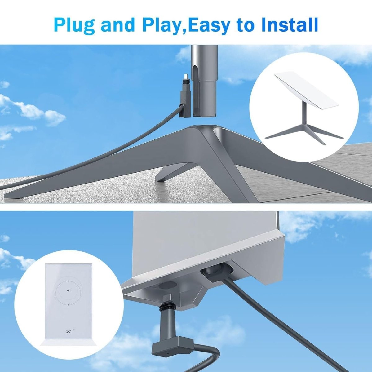 Starlink Gen 2 Ethernet Cable: High - Speed, All - Weather Replacement - OrbiMars