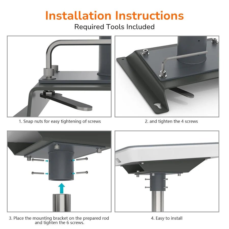 Starlink High Performance Pole Mount Kit | All - Weather Aluminum Alloy - OrbiMars