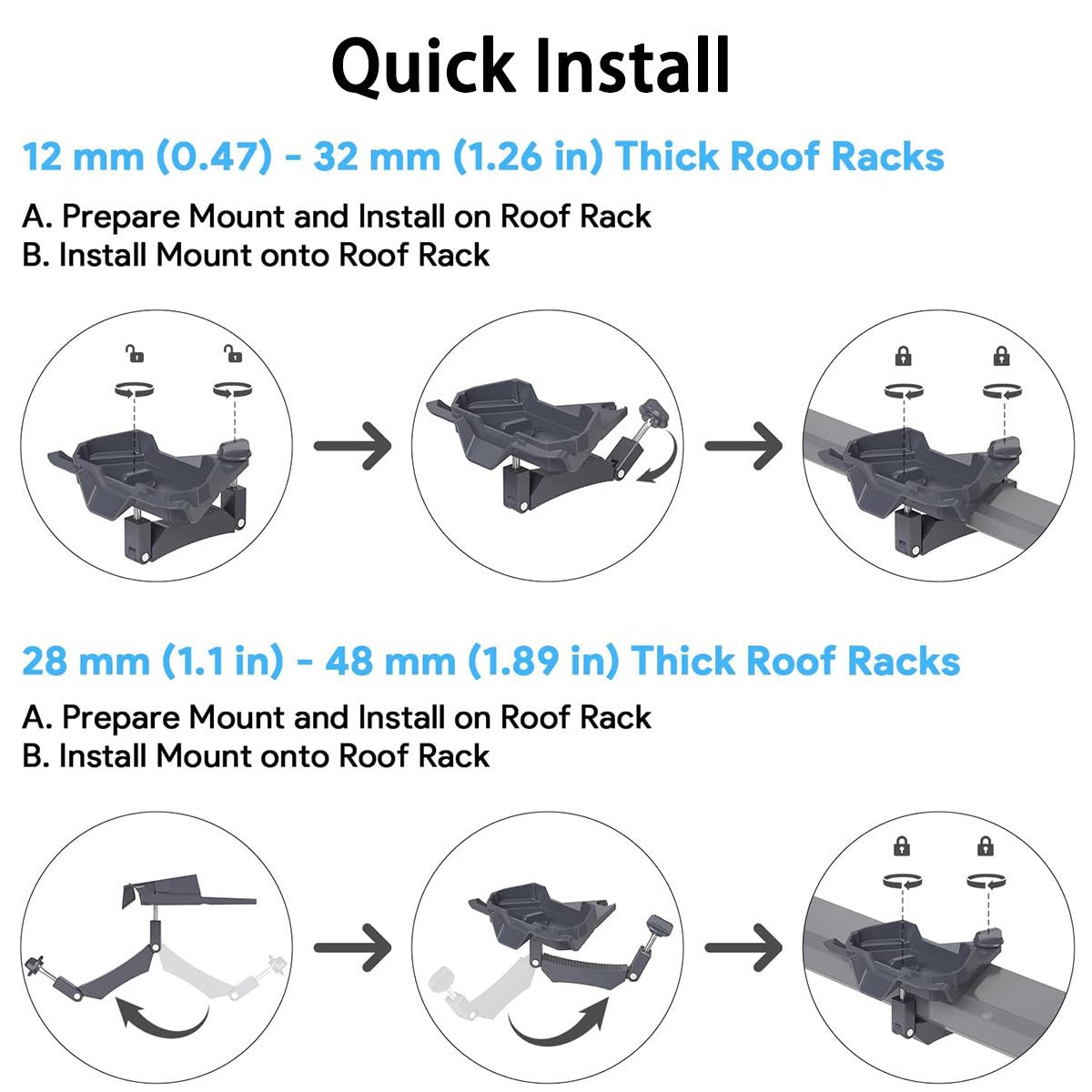 Starlink Mini Pole Mount for Square Roof Racks & Poles | Orbimars - OrbiMars