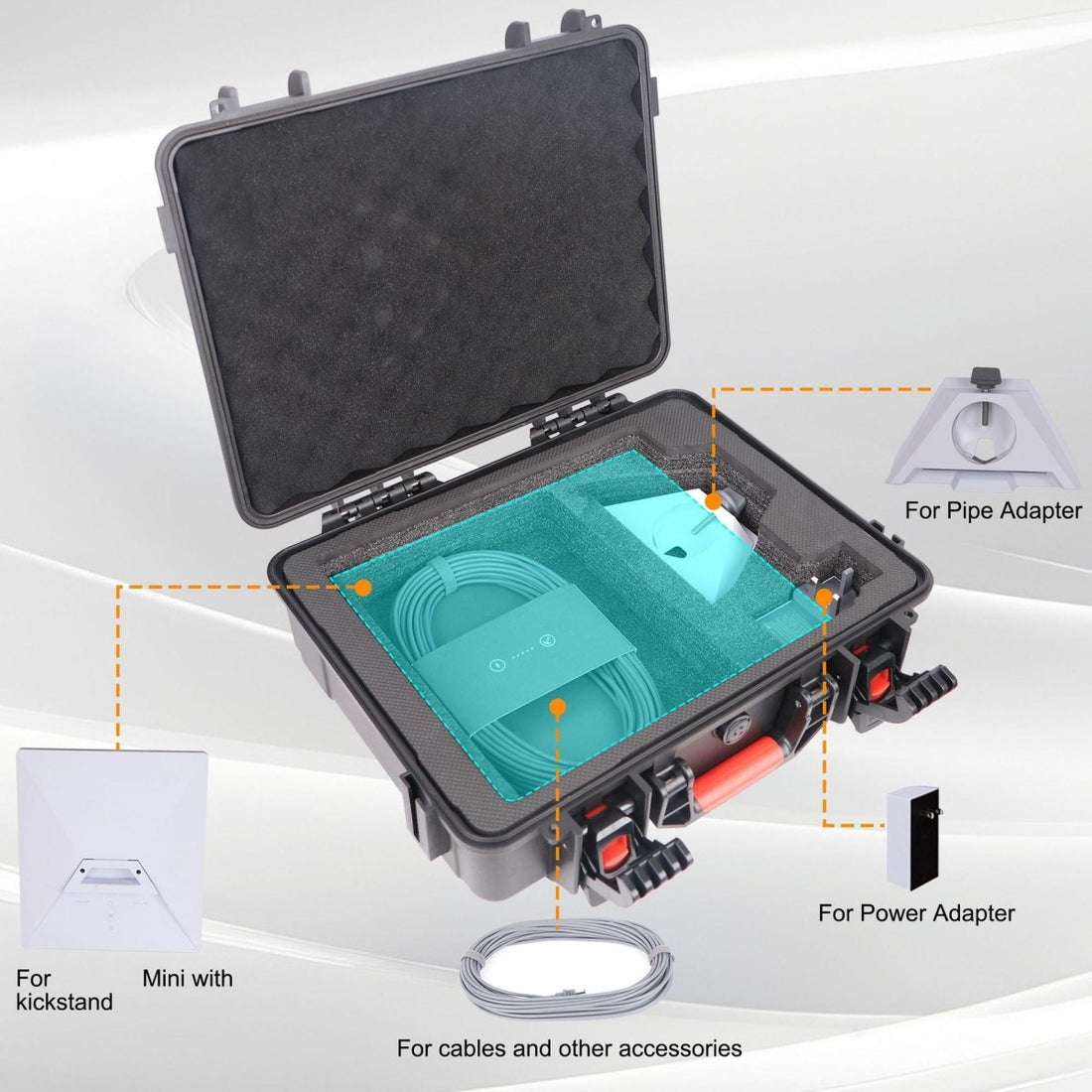 Starlink Mini Waterproof Case | Hard Shell Travel & Storage Bag - OrbiMars