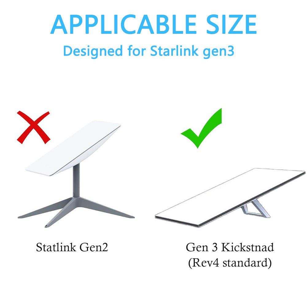 Starlink Pole Mount Adapter for Gen 3 Dish | Durable Pipe Mount Kit - OrbiMars