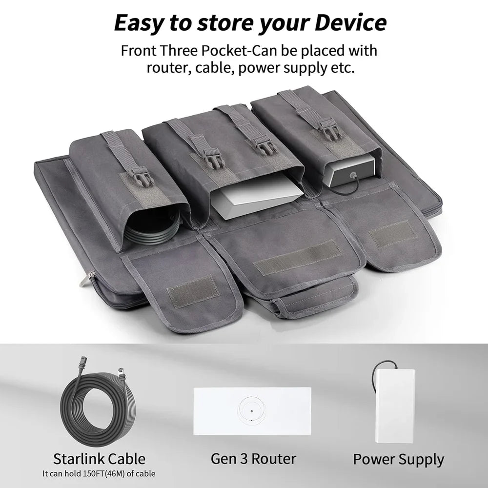 Travel Carrying Bag for Starlink Gen 3 – Fits Dish and Accessories - OrbiMars